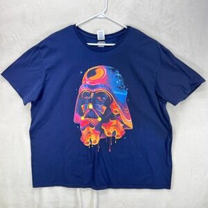 Darth Vader Star Wars 3XL Short Sleeve T Shirt Melting Graphic Print Delta Color